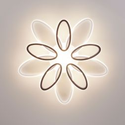 Светодиодный потолочный светильник Eurosvet 90137/10 белый/чёрный